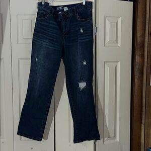 Terra & Sky Dark Blue Straight Leg Jeans